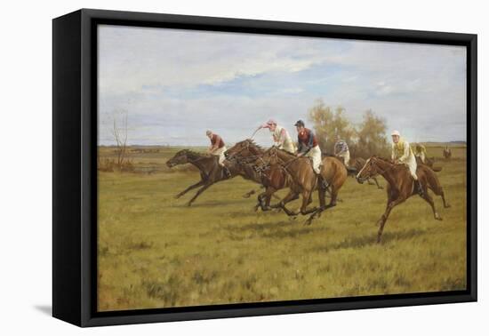 Race to the End-Thomas Blinks-Framed Stretched Canvas