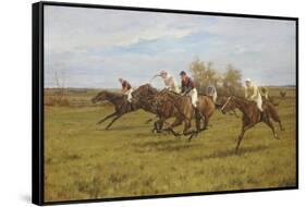 Race to the End-Thomas Blinks-Framed Stretched Canvas