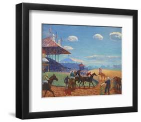 Race Track, 1908-1909-William James Glackens-Framed Art Print