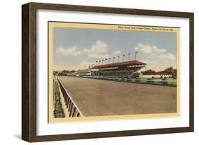 Race Track, Grandstands, Havre de Grace-null-Framed Art Print