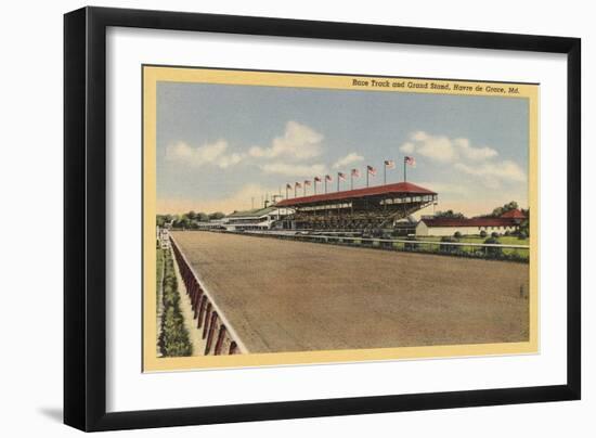 Race Track, Grandstands, Havre de Grace-null-Framed Art Print