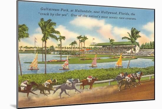 Race Track, Hollywood, Florida-null-Mounted Art Print