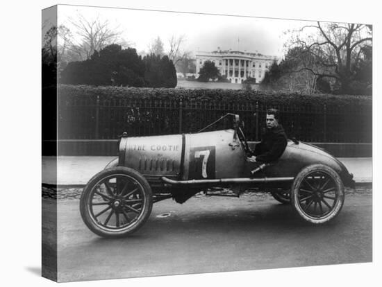 Racecar Parked in Front of the White House Photograph - Washington, DC-Lantern Press-Stretched Canvas