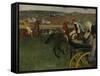 Racecourse, Amateur Jockeys, c.1877-Edgar Degas-Framed Stretched Canvas