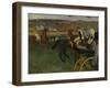 Racecourse, Amateur Jockeys, c.1877-Edgar Degas-Framed Giclee Print