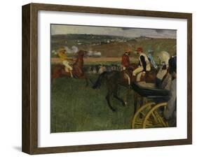 Racecourse, Amateur Jockeys, c.1877-Edgar Degas-Framed Giclee Print