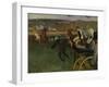 Racecourse, Amateur Jockeys, c.1877-Edgar Degas-Framed Giclee Print