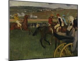 Racecourse, Amateur Jockeys, c.1877-Edgar Degas-Mounted Giclee Print
