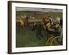 Racecourse, Amateur Jockeys, c.1877-Edgar Degas-Framed Giclee Print