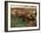 Racecourse, Amateur Jockeys Near a Carriage-Edgar Degas-Framed Art Print