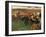 Racecourse, Amateur Jockeys Near a Carriage-Edgar Degas-Framed Art Print