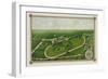 Racecourse at Coney Island Jockey Club-null-Framed Art Print