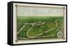 Racecourse at Coney Island Jockey Club-null-Framed Stretched Canvas