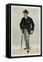 Racegoer 1909-Leslie Ward-Framed Stretched Canvas