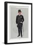 Racegoer Jardine 1908-Leslie Ward-Framed Art Print