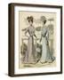 Racegoers Fashions 1899-null-Framed Art Print