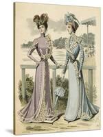 Racegoers Fashions 1899-null-Stretched Canvas