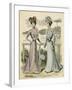 Racegoers Fashions 1899-null-Framed Art Print