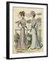 Racegoers Fashions 1899-null-Framed Art Print