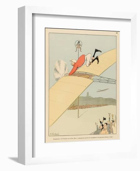 Racegoers Will Find That Airborne Jockeys Will Bring a New Dimension of Excitement to Their Sport-Joaquin Xaudaro-Framed Art Print