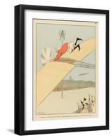 Racegoers Will Find That Airborne Jockeys Will Bring a New Dimension of Excitement to Their Sport-Joaquin Xaudaro-Framed Art Print