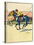 Racehorse Training 1909-A. Rapeno-Stretched Canvas