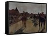 Racehorses at the Grandstand, c.1866-Edgar Degas-Framed Stretched Canvas