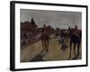 Racehorses at the Grandstand, c.1866-Edgar Degas-Framed Giclee Print