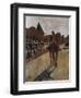 Racehorses at the Grandstand, c.1866-Edgar Degas-Framed Giclee Print