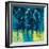 Racehorses - Blue-Neil Helyard-Framed Giclee Print