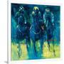 Racehorses - Blue-Neil Helyard-Framed Giclee Print