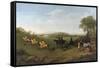 Racehorses Exercising at Goodwood-George Stubbs-Framed Stretched Canvas