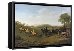Racehorses Exercising at Goodwood-George Stubbs-Framed Stretched Canvas