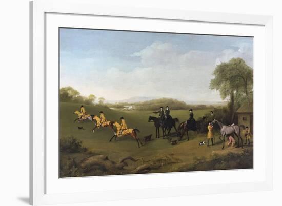 Racehorses Exercising at Goodwood-George Stubbs-Framed Giclee Print