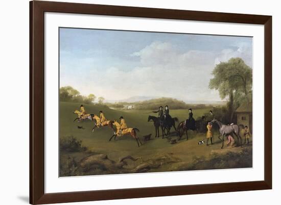 Racehorses Exercising at Goodwood-George Stubbs-Framed Giclee Print