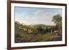 Racehorses Exercising at Goodwood-George Stubbs-Framed Giclee Print