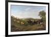 Racehorses Exercising at Goodwood-George Stubbs-Framed Giclee Print