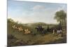 Racehorses Exercising at Goodwood-George Stubbs-Mounted Giclee Print