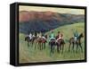 Racehorses in a Landscape, 1894-Edgar Degas-Framed Stretched Canvas