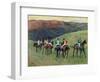 Racehorses in a Landscape, 1894-Edgar Degas-Framed Giclee Print