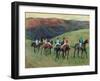 Racehorses in a Landscape, 1894-Edgar Degas-Framed Giclee Print