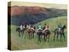 Racehorses in a Landscape, 1894-Edgar Degas-Stretched Canvas