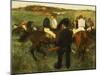 Racehorses (Leaving the Weighing), circa 1874-78-Edgar Degas-Mounted Giclee Print