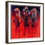 Racehorses - Red-Neil Helyard-Framed Giclee Print