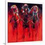 Racehorses - Red-Neil Helyard-Framed Giclee Print