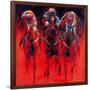 Racehorses - Red-Neil Helyard-Framed Giclee Print