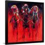 Racehorses - Red-Neil Helyard-Framed Giclee Print