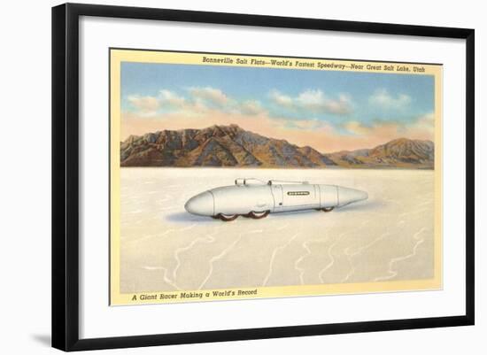 Racer, Bonneville Salt Flats, Utah-null-Framed Art Print