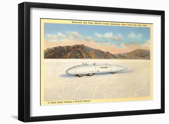 Racer, Bonneville Salt Flats, Utah-null-Framed Art Print