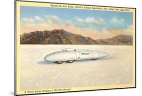 Racer, Bonneville Salt Flats, Utah-null-Mounted Art Print